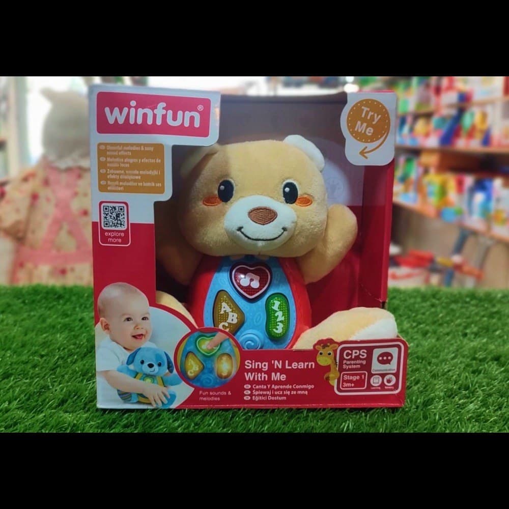 اسباب‌بازی خرس پولیشی موزیکال ABC وین فاین WinFun کد 00681 — تصویر ۸