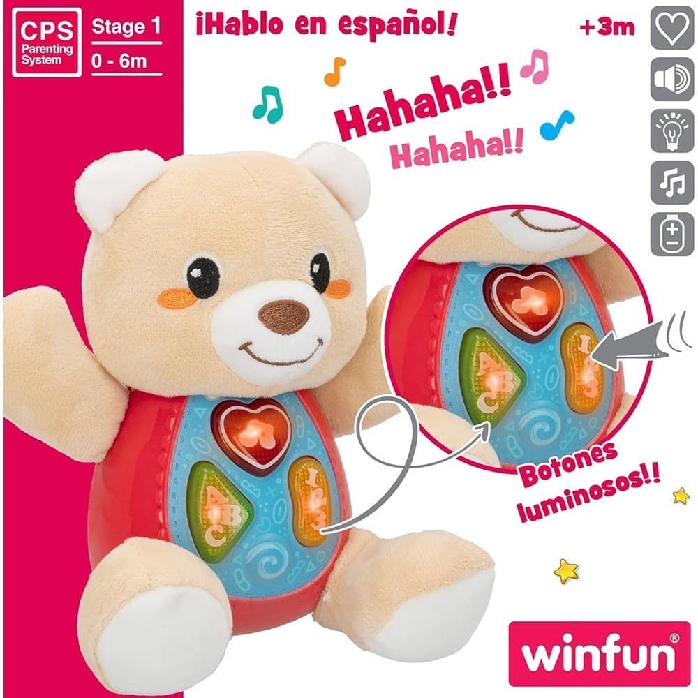 اسباب‌بازی خرس پولیشی موزیکال ABC وین فاین WinFun کد 00681 — تصویر ۱۰