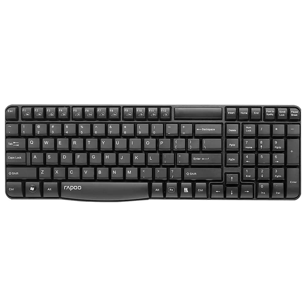 کیبورد بی سیم رپو مدل WIRELESS KEYBOARD RAPOO E1050 BLACK — تصویر ۳