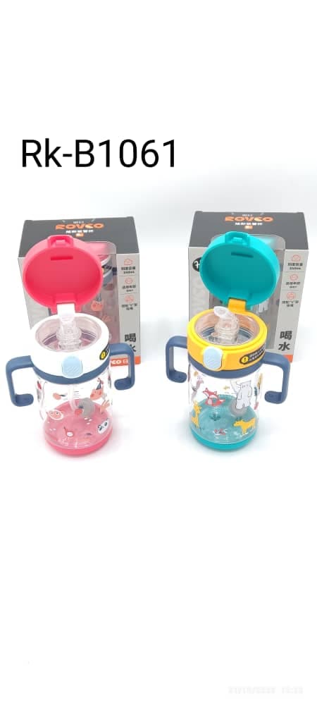 شیشه آبمیوه خوری نی دار دسته دار 240 میل 6+ رووکو Rovco rk-b1061 — تصویر ۲