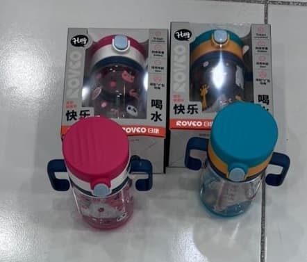 شیشه آبمیوه خوری نی دار دسته دار 240 میل 6+ رووکو Rovco rk-b1061 — تصویر ۳