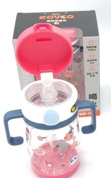 شیشه آبمیوه خوری نی دار دسته دار 240 میل 6+ رووکو Rovco rk-b1061 — تصویر ۱۰