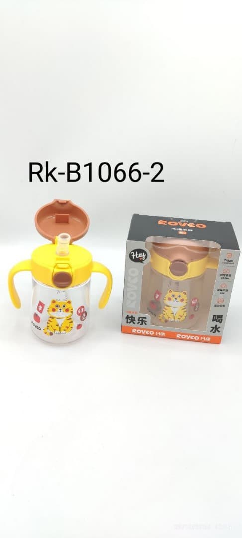 لیوان نی دارو دسته دار طرح شیر موز رووکو ROVCO با کد rk-b1066-1 — تصویر ۵