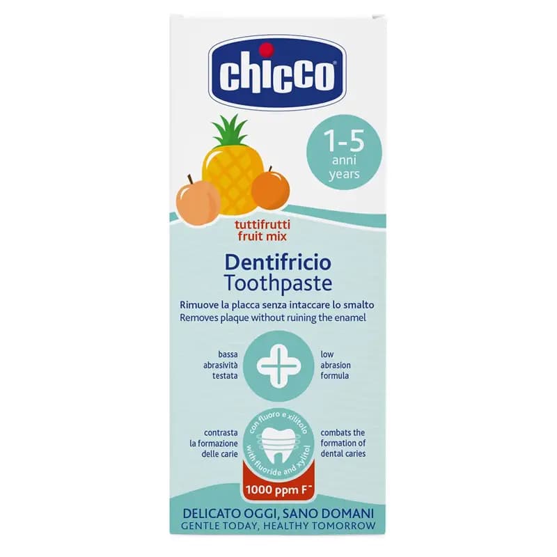خمیر دندان چیکو chicco با طعم آناناس ، هلو و پرتقال 50 میل (1-5) سال — تصویر ۷