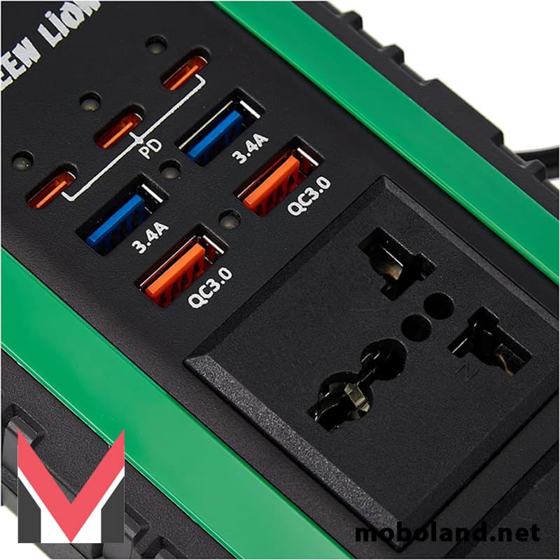 اینورتر فندکی ماشین 300 وات گرین لاین Green Lion Power Inverter Spark 300W — تصویر ۴