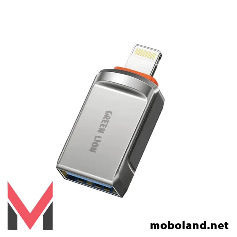 دانگل او تی جی لایتنینگ گرین لاین Green Lion OTG Adapter USB to Lightning