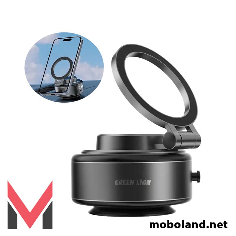 هولدر موبایل وکیوم مکشی مگ سیف گرین لاین Green Lion GX-29 Auto Suction Phone Holder — تصویر ۴