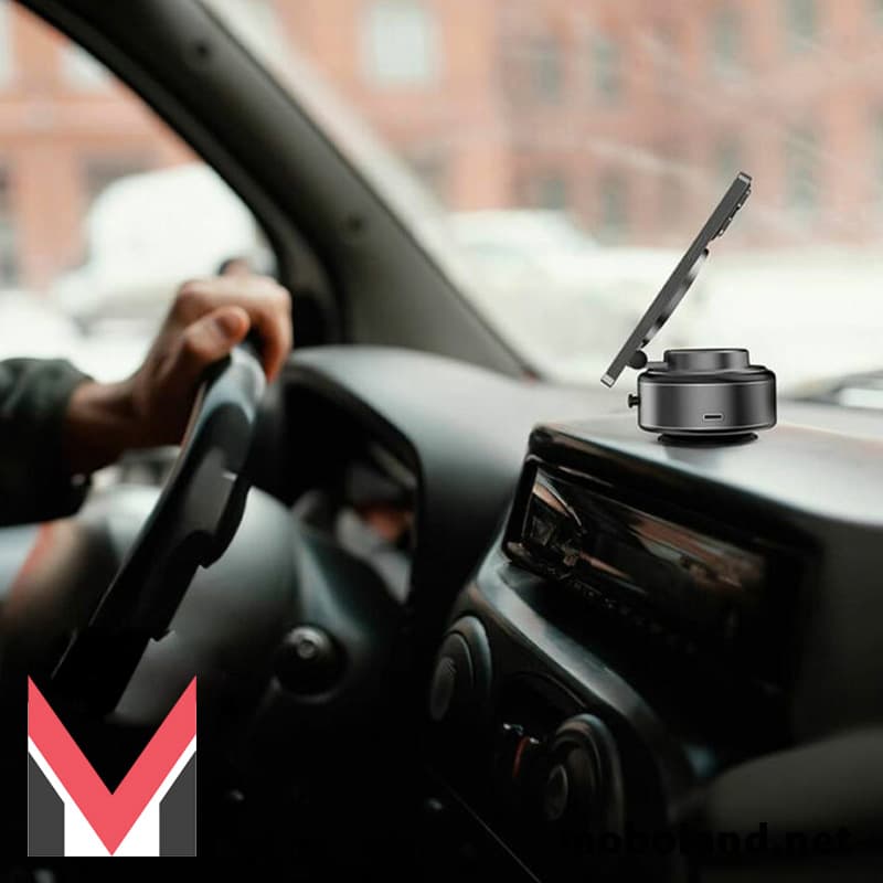 هولدر موبایل وکیوم مکشی مگ سیف گرین لاین Green Lion GX-29 Auto Suction Phone Holder — تصویر ۷