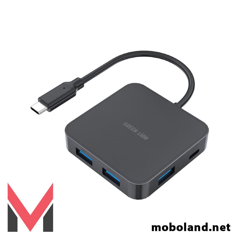 هاب 7 پورت تایپ سی گرین لاین Green Lion GHB-7 7 in 1 USB-C HUB