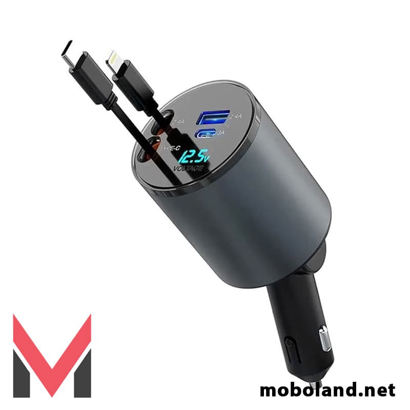 شارژر فندکی 4 در 1 50 وات گرین لاین Green Lion 4 in 1 Car Charger — تصویر ۴