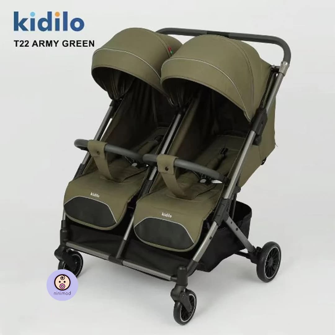 کالسکه دوقلو کنار هم کیدیلو kidilo مدل T22 — تصویر ۶