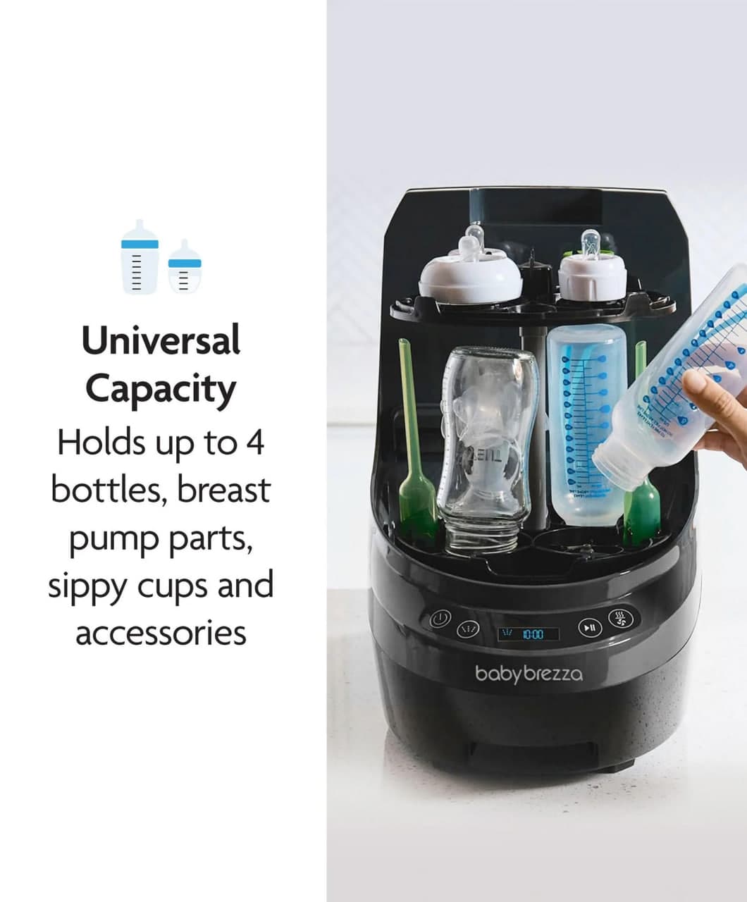 دستگاه شیشه شور بیبی برزا Baby Brezza bottle washer (مشکی) — تصویر ۷