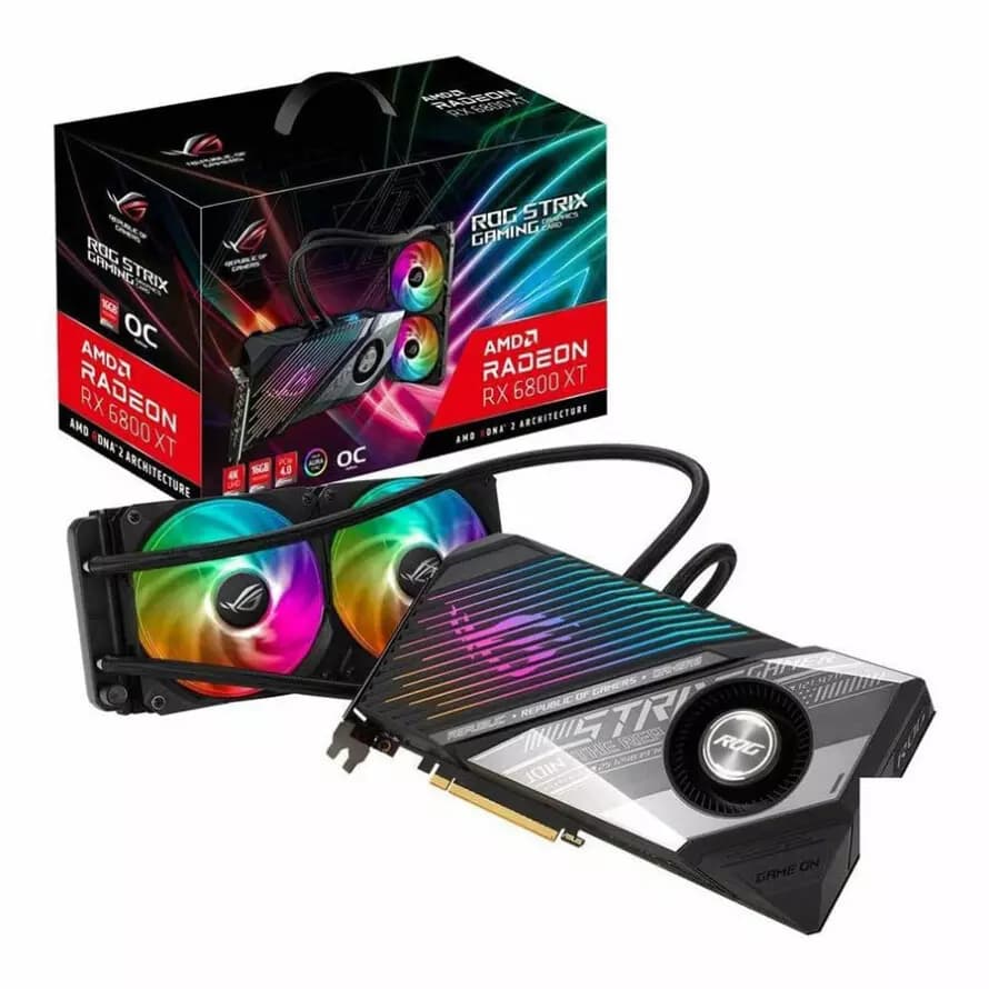 کارت گرافیک ایسوس ROG STRIX Radeon RX 6800 XT 16GB LC OC استوک