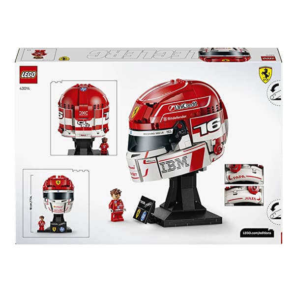 لگو سری ادیشنز مدل Scuderia Ferrari HP Charles Leclerc Helmet کد 43014 — تصویر ۴