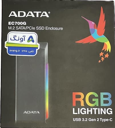 باکس اس اس دی ای دیتا BOX SSD ADATA EC700G NVME M2