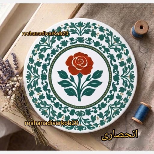تابلو نقاشی گل هنر دست کد4 — تصویر ۲