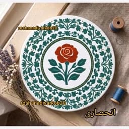 تابلو نقاشی گل هنر دست کد4 — تصویر ۳