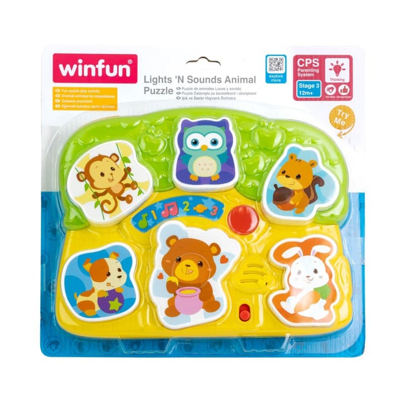پازل حیوانات موزیکال وین فاین winfun کد 00771 — تصویر ۳