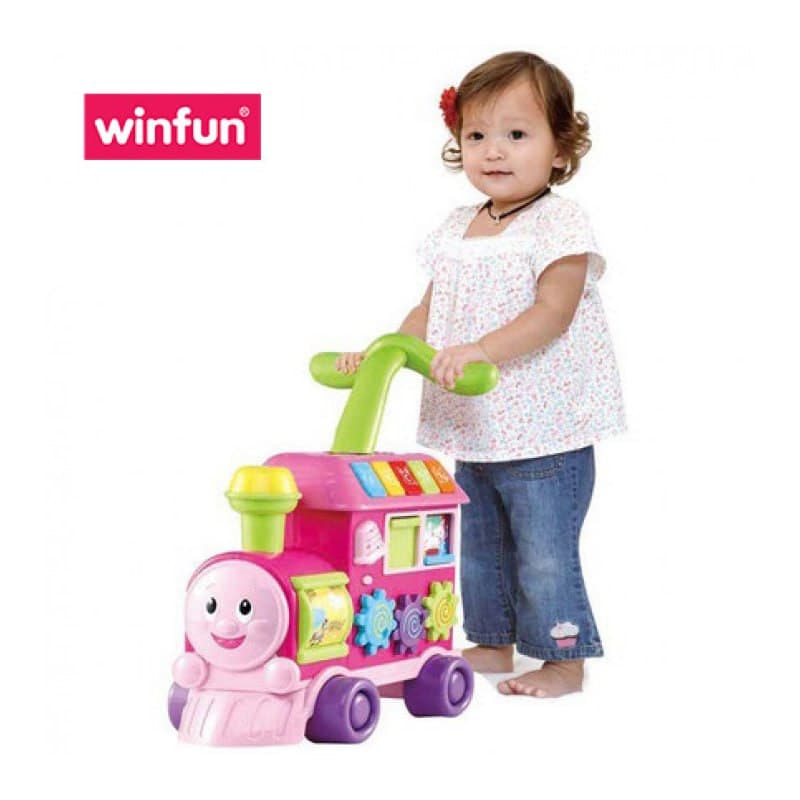 واکر قطار چندکاره صورتی وین فاین winfun کد 008030 — تصویر ۴