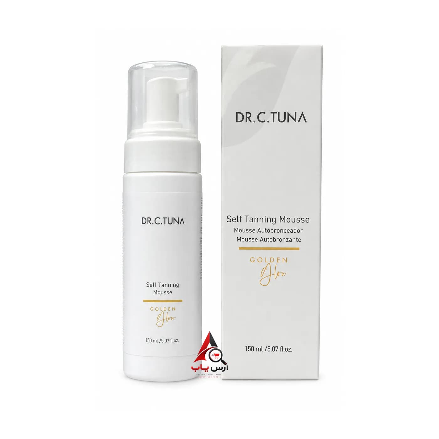 موس برنزه کننده بدن فارماسی Farmasi دکتر سی تونا سری Golden Glow حجم 150 میل