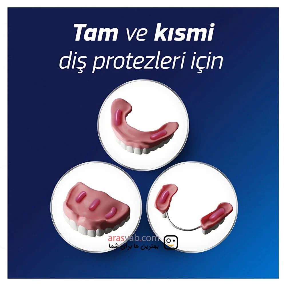 چسب دندان مصنوعی فیکسودنت Fixodent صورتی بدون طعم no flavor حجم 47 میل — تصویر ۷