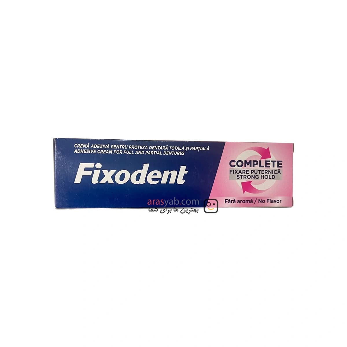 چسب دندان مصنوعی فیکسودنت Fixodent صورتی بدون طعم no flavor حجم 47 میل