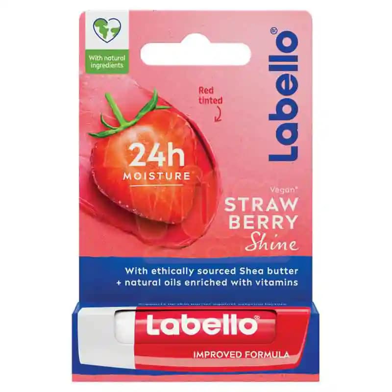 بالم لب Labello StrawBerry Shine لابلو توت فرنگی — تصویر ۶