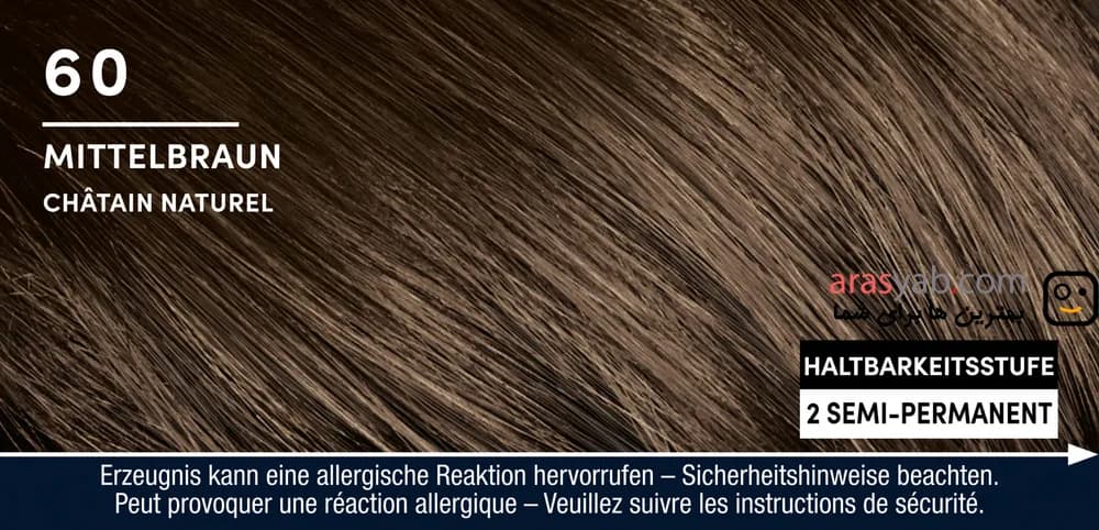 کیت رنگ موی مردانه من پرفکت Men Perfect شوارتسکف قهوه ای متوسط Medium Brown شماره 60 — تصویر ۳