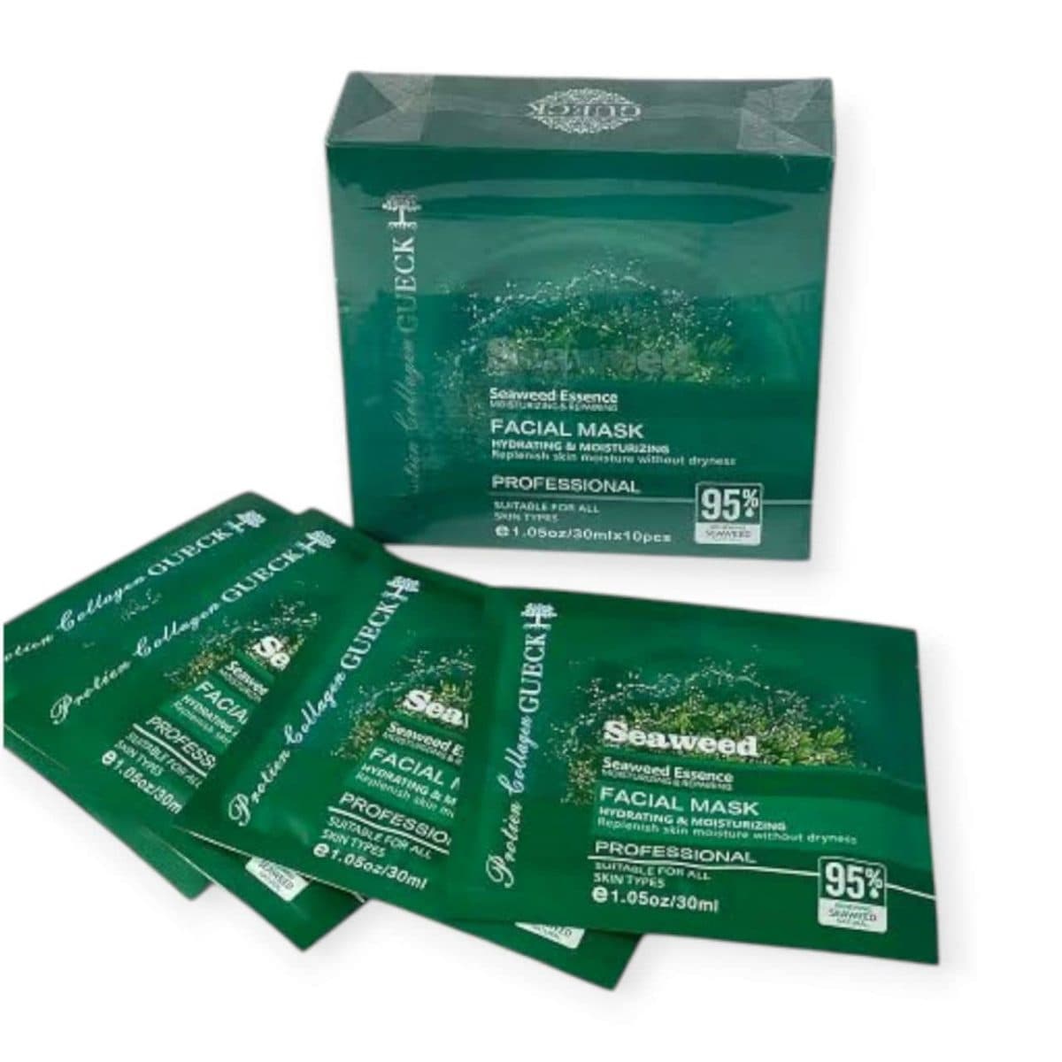 ماسک صورت ورقه ای جلبک دریایی Seaweed Essence حجم 30 میلی لیتر بسته 10 عددی