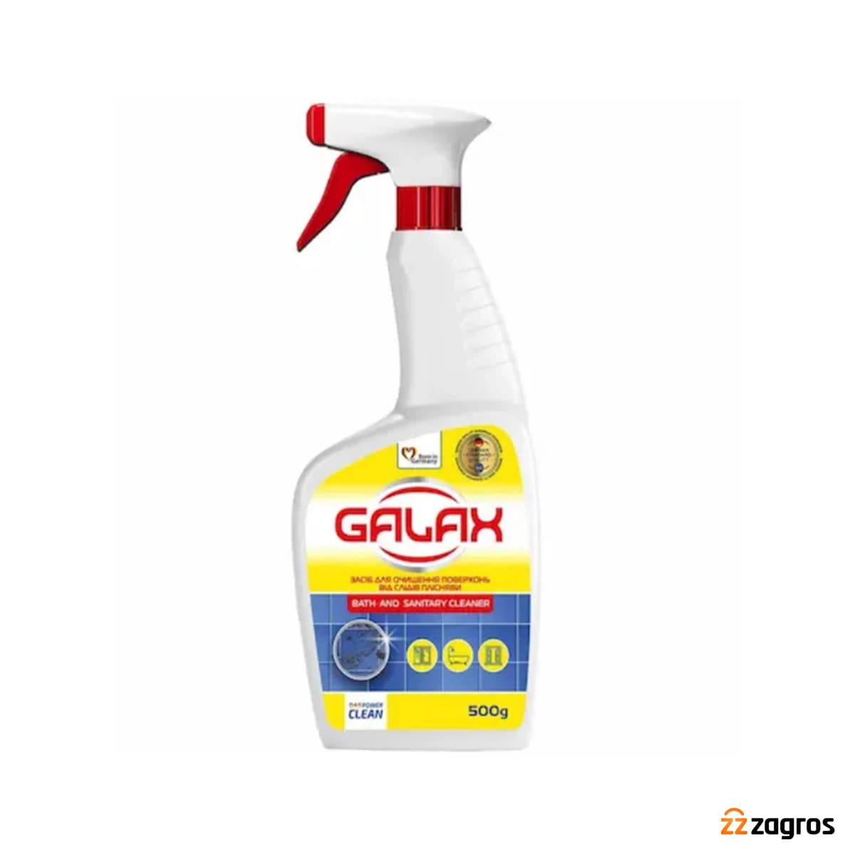 اسپری ضدقارچ و کپک گالاکس Galax برای سطوح حمام و سرویس بهداشتی حجم 500 میل — تصویر ۴