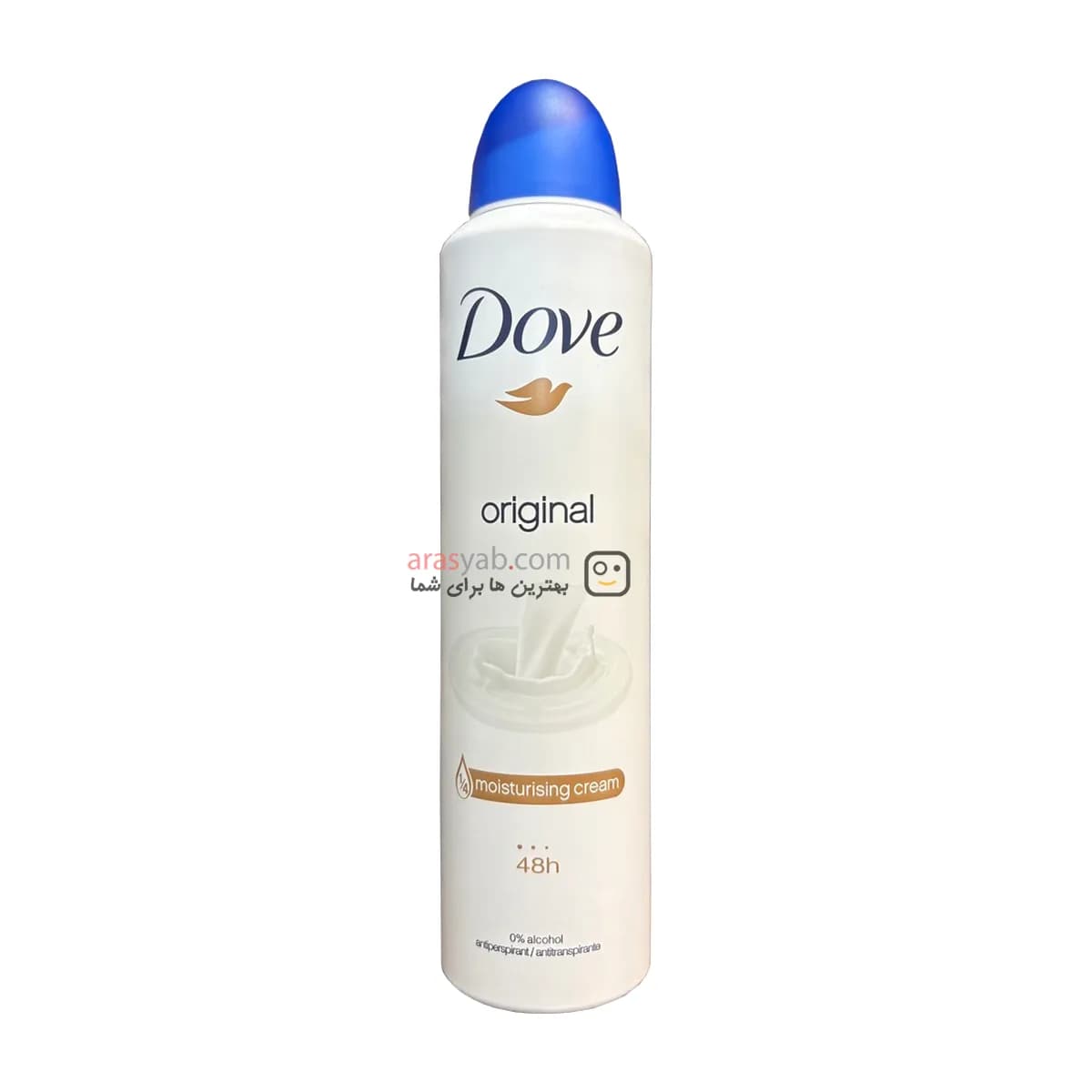 اسپری ضد تعریق زنانه شیری داو DOVE مدل اورجینال Original حجم 250 میل