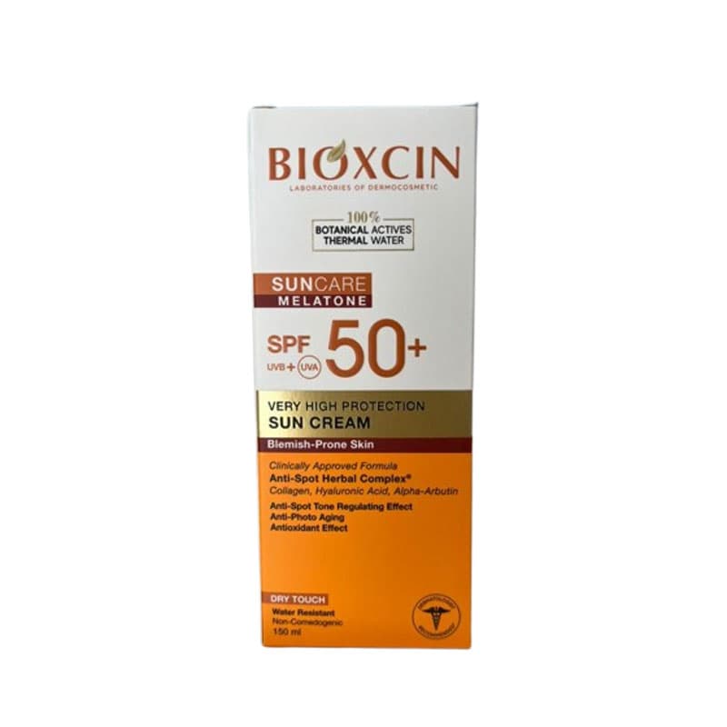 کرم ضد آفتاب بی رنگ ضد لک بیوکسین مناسب پوست های مستعد لک با spf 50 حجم 150 میل Bioxcin — تصویر ۲