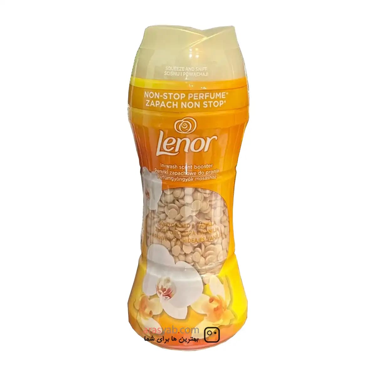 گرانول خوشبوکننده لباس لنور Lenor مدل Gold Orchid رایحه ارکیده حجم 195 گرم — تصویر ۲