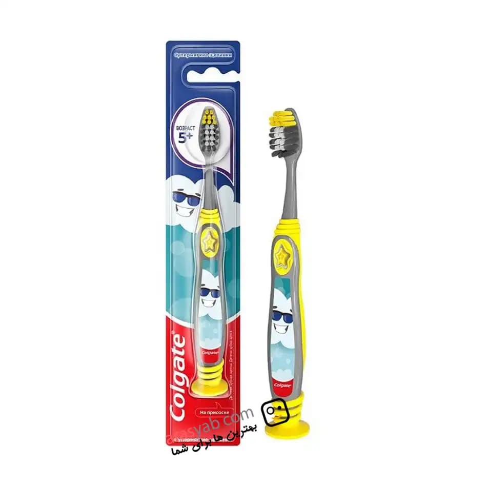 مسواک پسرانه بالای 5 سال کلگیت Colgate با برس خیلی نرم Extra Soft — تصویر ۳
