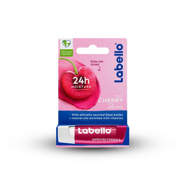 بالم لب چری شاین دار لابلو Labello رایحه گیلاس Cherry — تصویر ۵