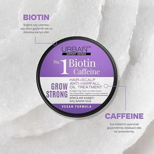 روغن مو درمانی و ضدریزش اوربان کر Urban Care حاوی بیوتین و کافئین حجم 240 میل — تصویر ۵