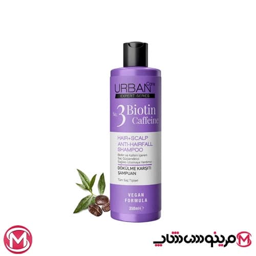 شامپو ضدریزش اوربان کر Urban Care حاوی بیوتین کافئین حجم 350 میل — تصویر ۵