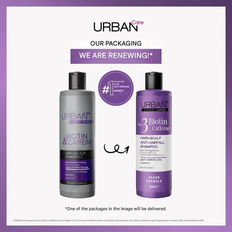 شامپو ضدریزش اوربان کر Urban Care حاوی بیوتین کافئین حجم 350 میل — تصویر ۱۱