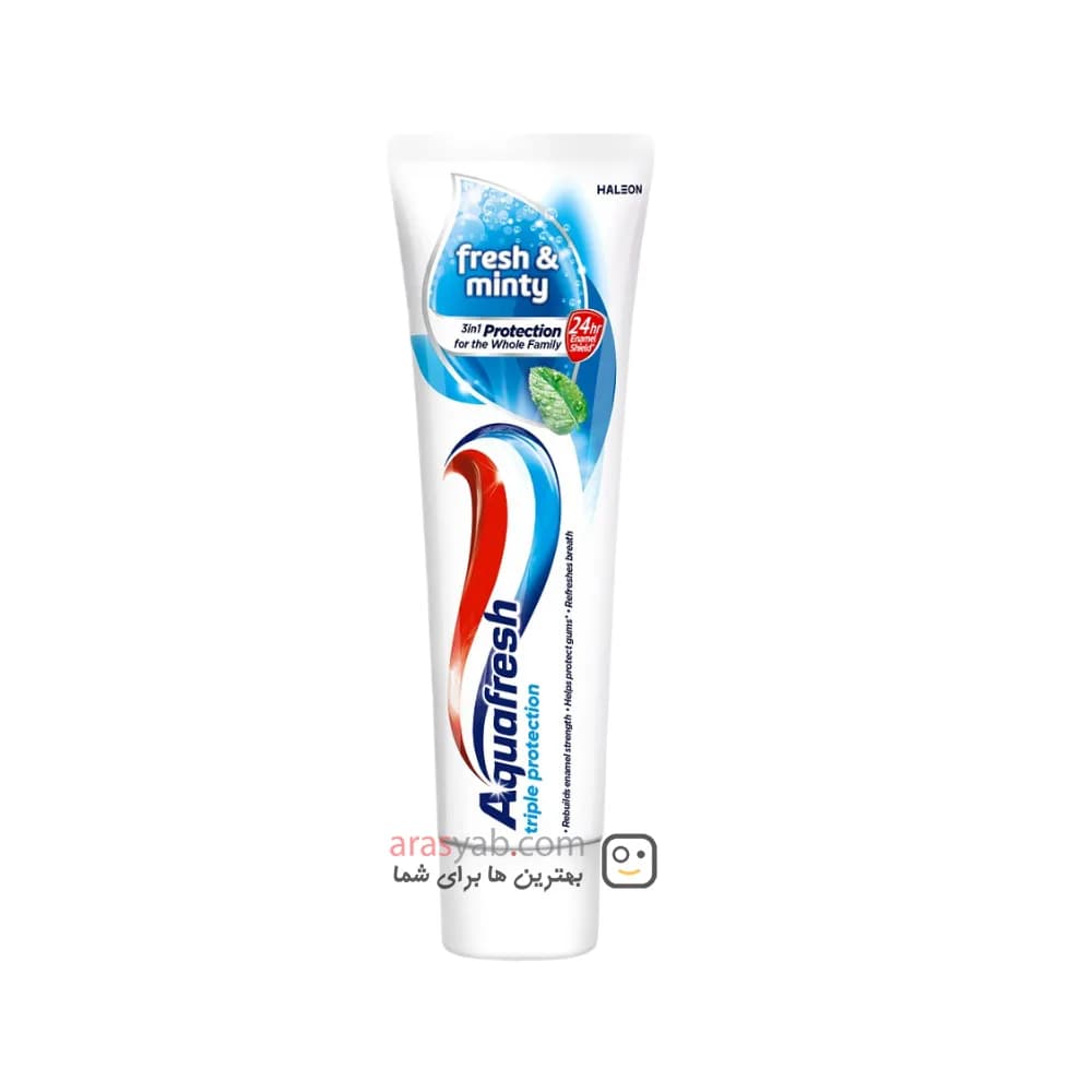 خمیر دندان خانواده آکوا فرش AquaFresh مدل Fresh & Mintu حجم 75 میل