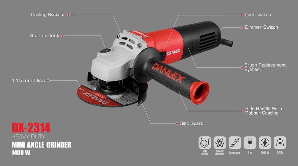 مینی فرز DX-2314 دنلکس (1400 وات) — تصویر ۵