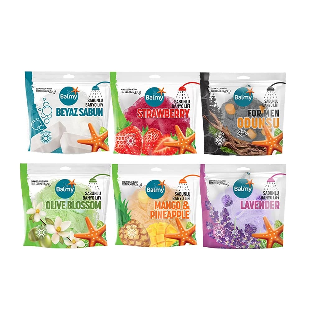 لیف حمام صابون دار بالمی Balmy با رایحه اسطوخودوس Lavander — تصویر ۴