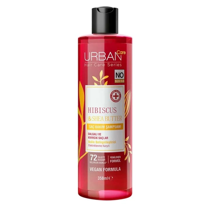 شامپو موی فر اوربان کر Urban Care حاوی روغن شی باتر و Hibiscus حجم 350 میل — تصویر ۷