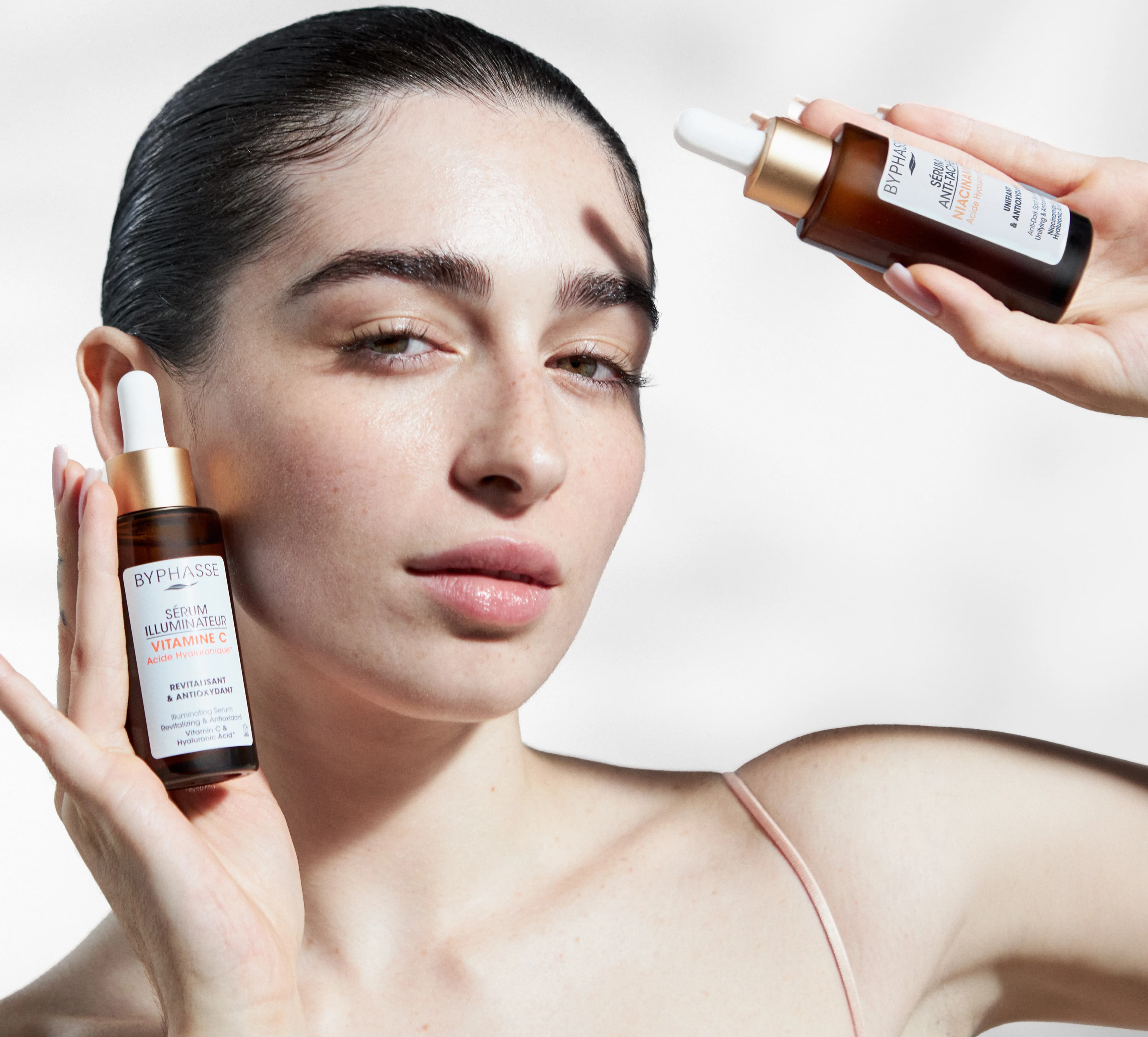 سرم ضد لک صورت بایفاس Byphasse حاوی نیاسینامید مدل ANTI-DARK SPOTS حجم 50 میل — تصویر ۸