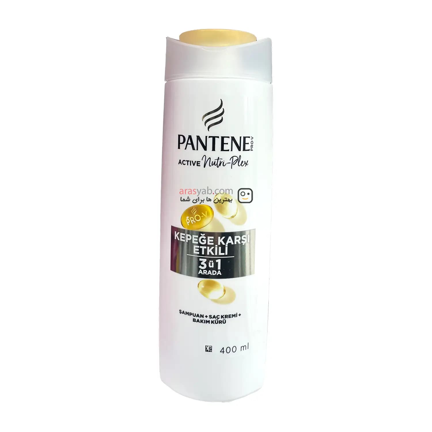 شامپو ضدشوره پنتن Pantene مدل 3 در 1 مناسب انواع مو حجم 400 میل