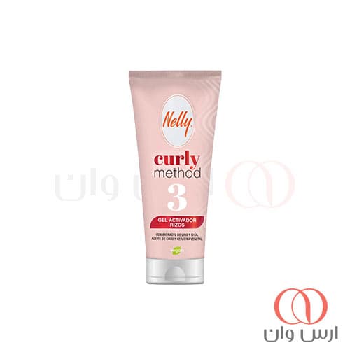 ژل حالت دهنده مو مخصوص موی فر نلی Nelly مدل Curly method حجم 200 میل — تصویر ۳