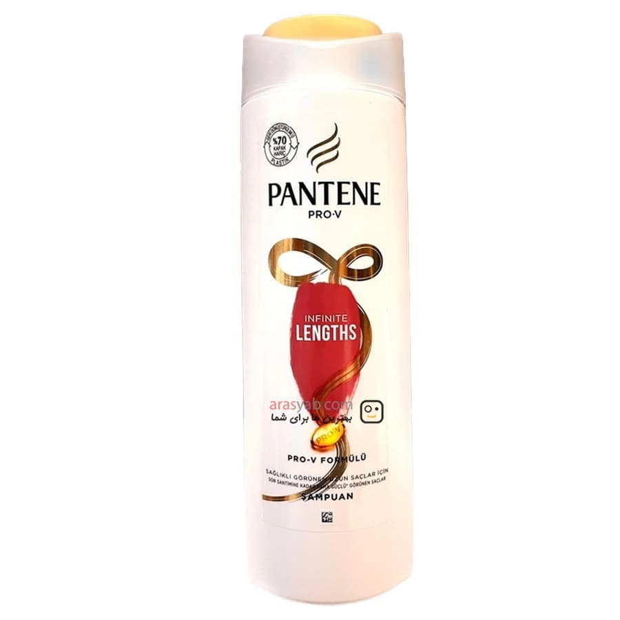 شامپو تقویت کننده مو پنتن Pantene مدل Infinite Lengths مناسب موهای بلند حجم 400 میل — تصویر ۵