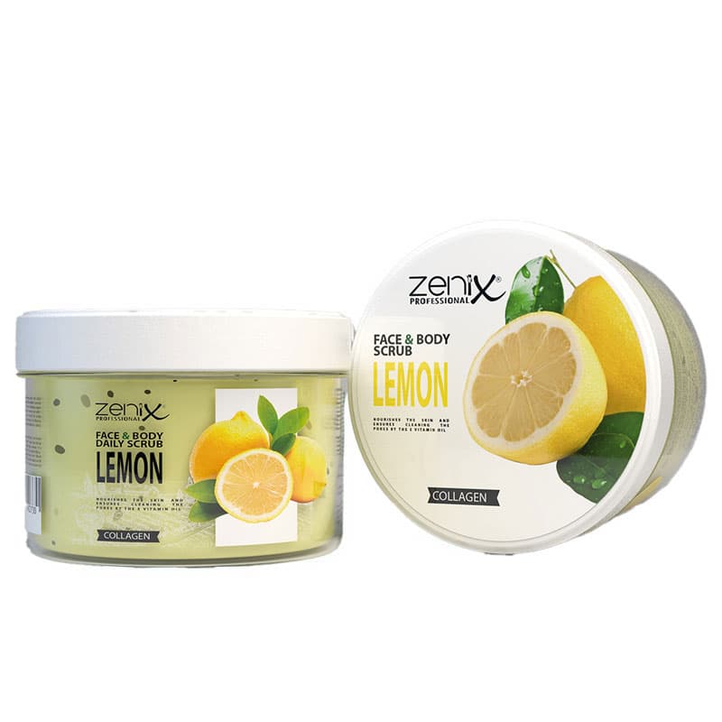 اسکراب لیمویی زنیکس zenix مناسب صورت و بدن حجم 275 میل — تصویر ۵