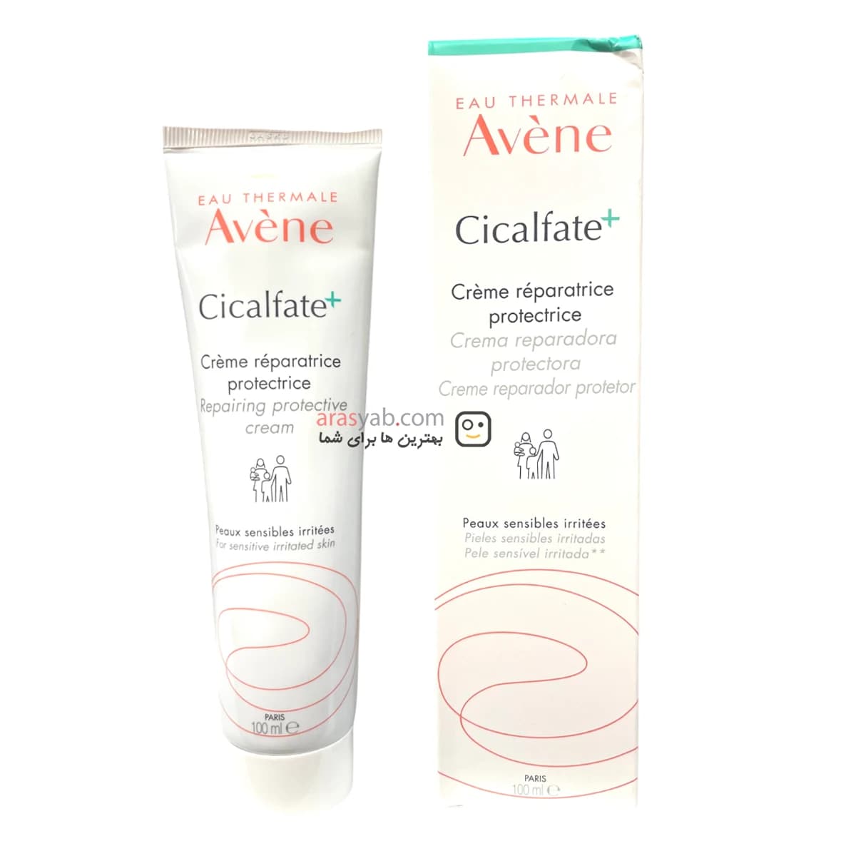 کرم ترمیم کننده پوست سیکالفیت پلاس اون AVENE اصل مدل Cicalfate+ حجم 100 میل