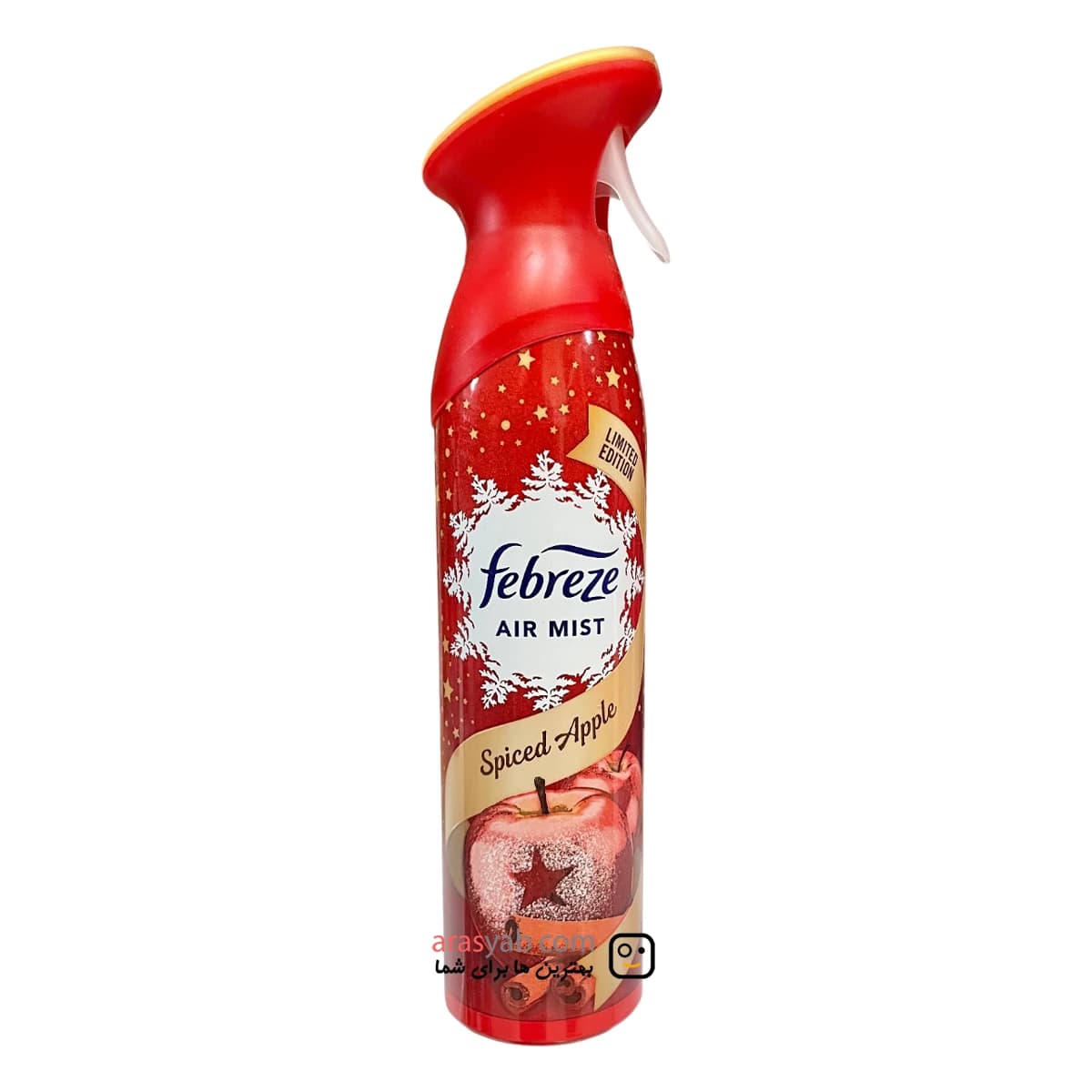 اسپری خوشبو کننده هوا با رایحه سیب و دارچین فبرز مدل Spiced Apple حجم 185 میل