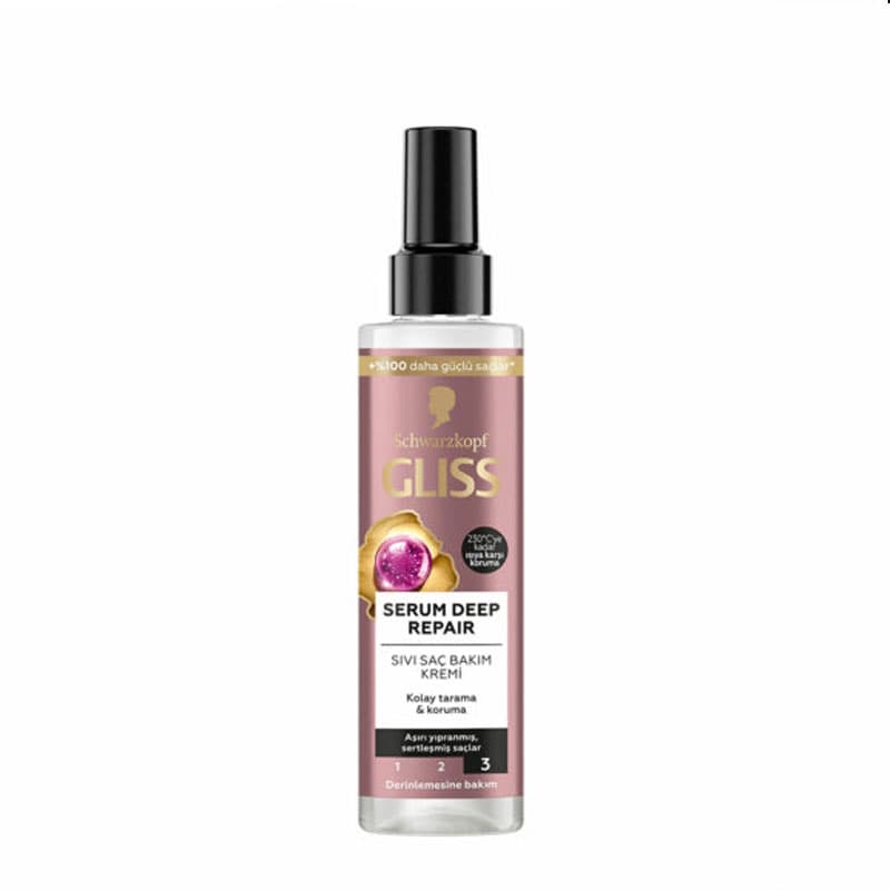اسپری مو دو فاز گلیس مدل Serum Deep Repair مناسب موهای آسیب دیده و زبر حجم 200 میل — تصویر ۲